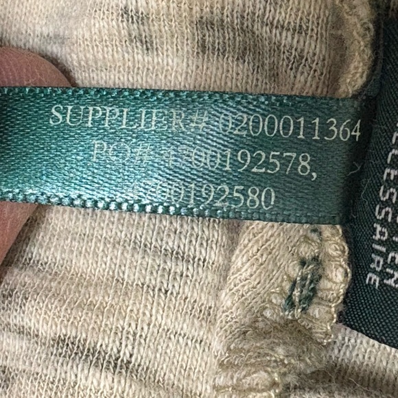 Lauren by Ralph Lauren Beige & Olive Pattern Crochet Macrame Tank Top Size XL - Picture 9 of 10